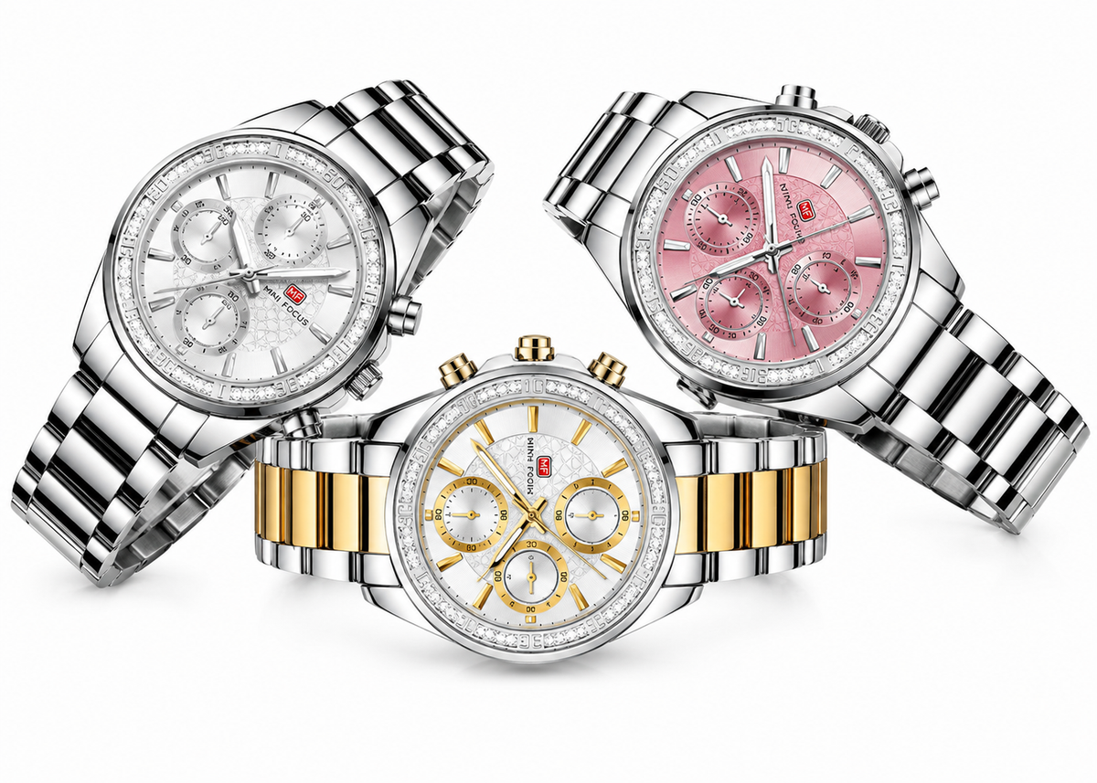 MINI FOCUS MF0615L – Montre Femme Luxe Minimaliste en Acier Inoxydable