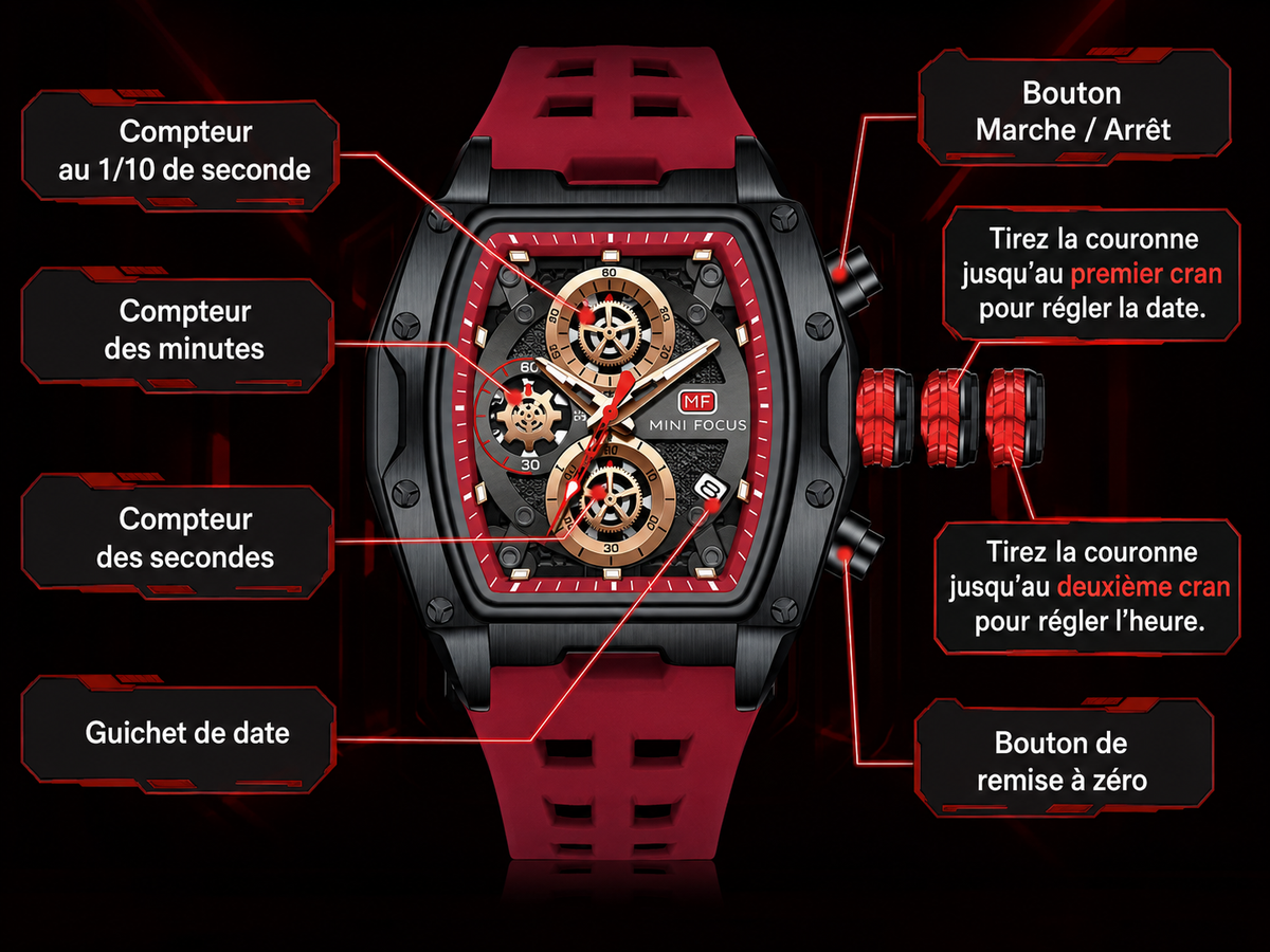Montre sport homme MINI FOCUS MF0473G -