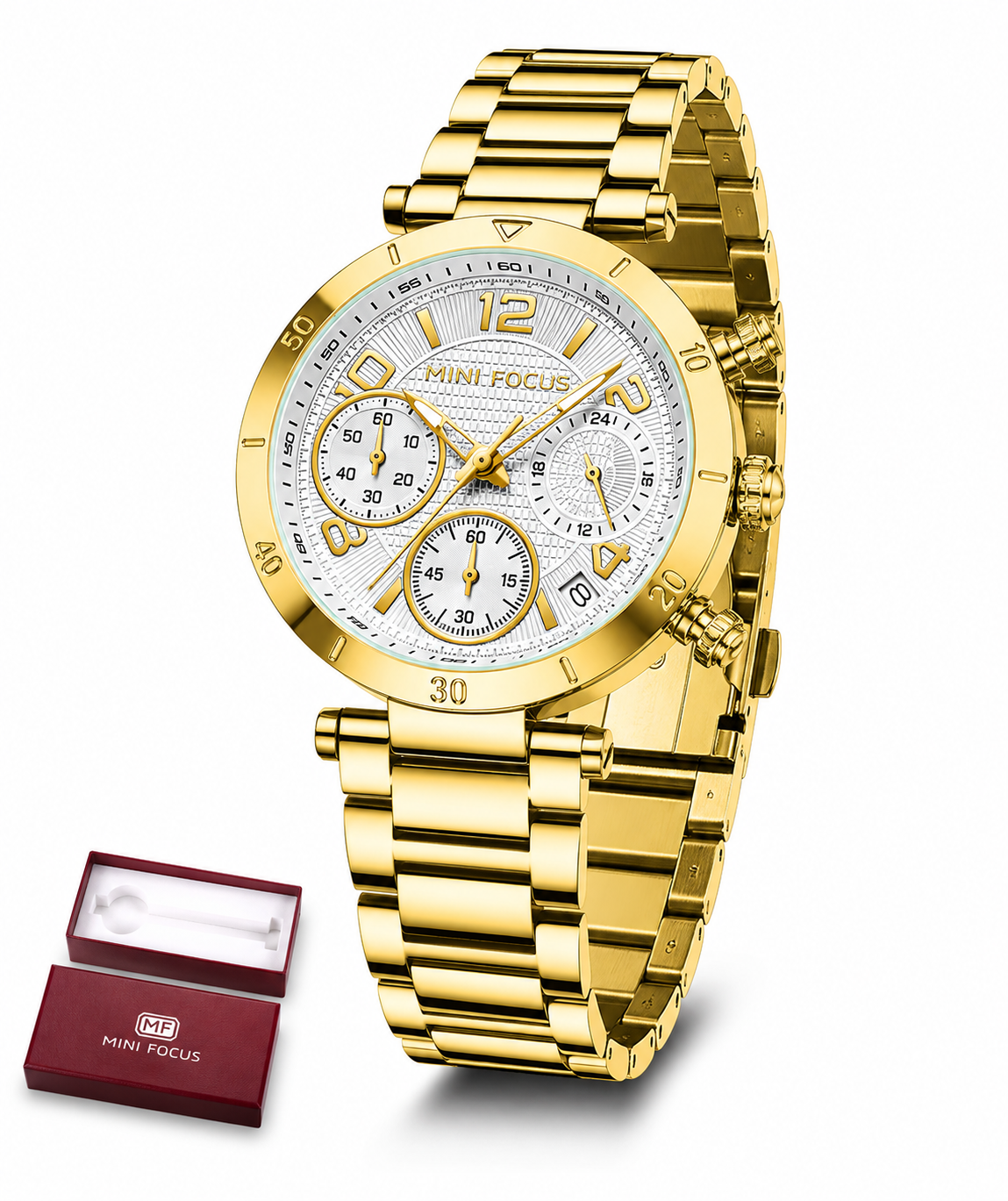 MINI FOCUS MF0489L – Montre Femme Élégance Cadran Vert