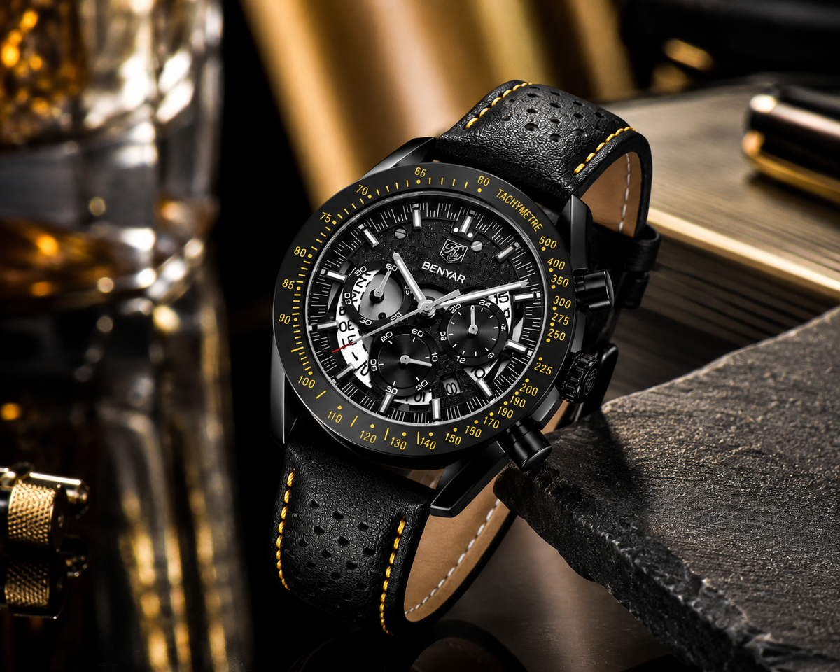BENYAR  BY-5120 – Montre Homme Chronographe Élégance & Performance