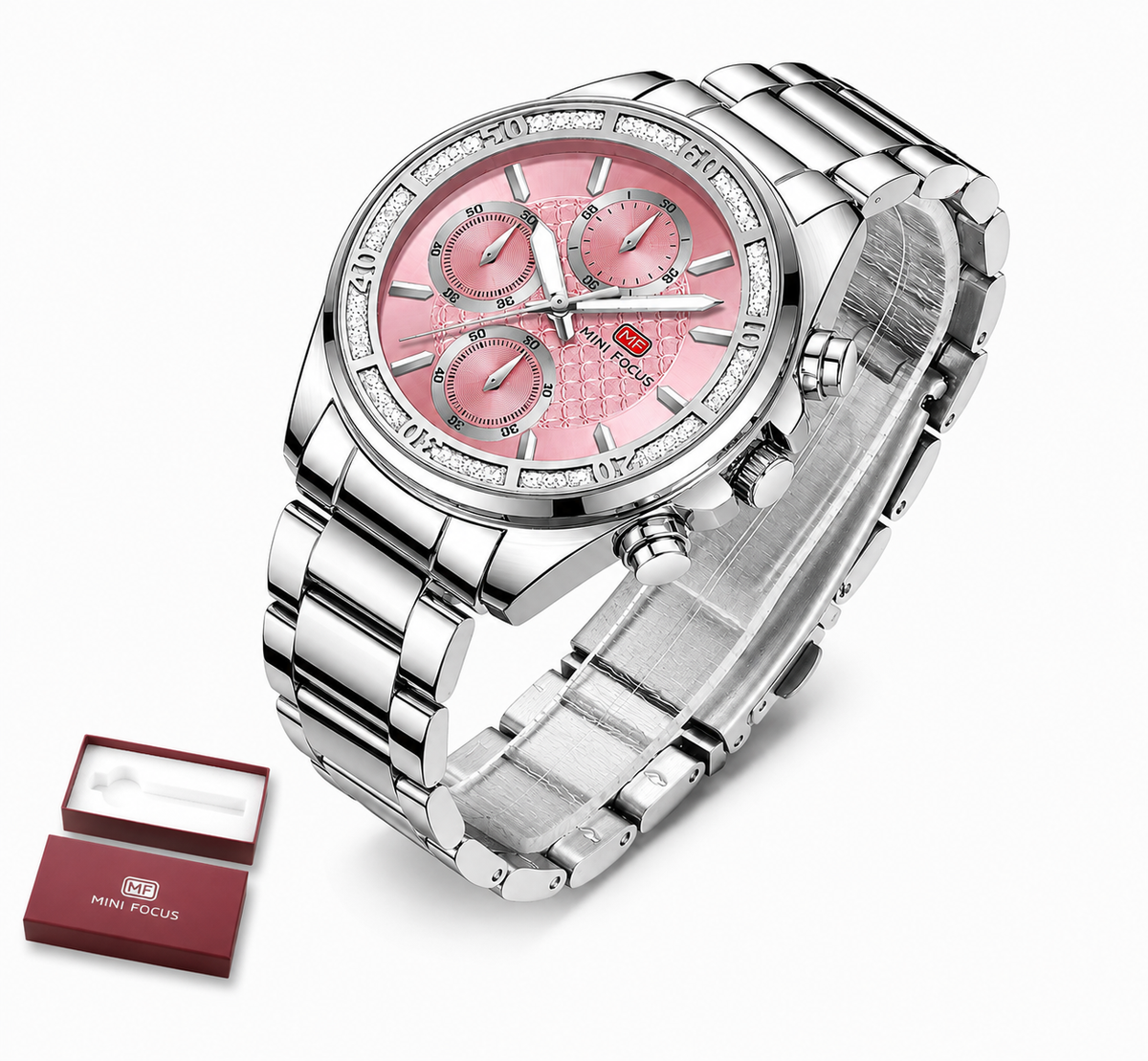 MINI FOCUS MF0615L – Montre Femme Luxe Minimaliste en Acier Inoxydable